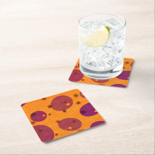 Dessous-de-verre Carré En Papier SlipperyJoe's Happy Hanoukka juive hébraïque gelée