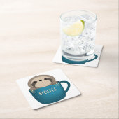 Dessous-de-verre Carré En Papier Sloffee ! (En situation)