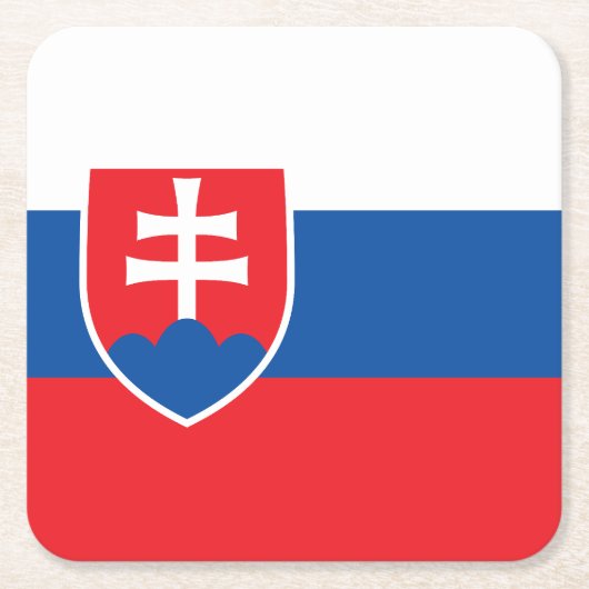 Dessous-de-verre Carré En Papier Slovakia Flag (Devant)