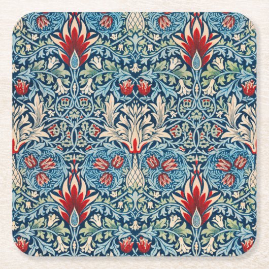 Dessous-de-verre Carré En Papier Snakeshead, William Morris (Devant)