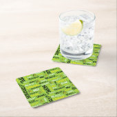 Dessous-de-verre Carré En Papier Snarky Grinch | Grinch Snarky Phrase Motif (En situation)