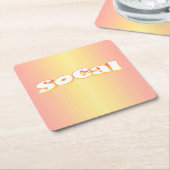 Dessous-de-verre Carré En Papier SoCal (Incliné)