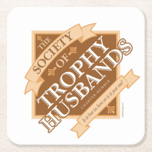 Dessous-de-verre Carré En Papier Society of Trophy Husbands