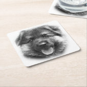 DESSOUS-DE-VERRE CARRÉ EN PAPIER SOIS COMME BONK ! (Incliné)