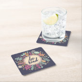 Dessous-de-verre Carré En Papier Sois gentil (En situation)