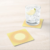 Dessous-de-verre Carré En Papier Soleil (En situation)