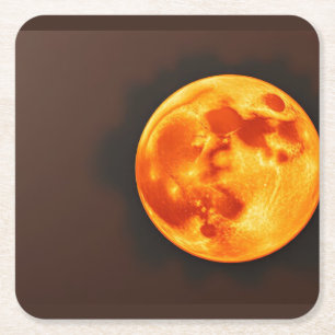 Dessous-de-verre Carré En Papier Soleil Brûlant