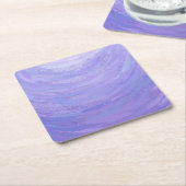 Dessous-de-verre Carré En Papier Soleil pourpre (Incliné)