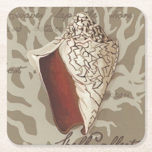 Dessous-de-verre Carré En Papier Sonnet maritime IV (Devant)