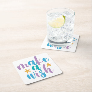 Dessous-de-verre Carré En Papier Souhait