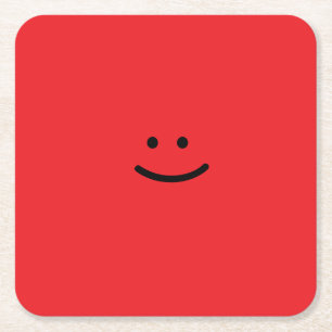 DESSOUS-DE-VERRE CARRÉ EN PAPIER SOURIRE :)
