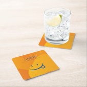 Dessous-de-verre Carré En Papier Sourire (En situation)