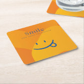 Dessous-de-verre Carré En Papier Sourire (Incliné)