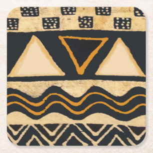 Dessous-de-verre Carré En Papier Sous-tasses africains