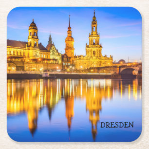 Dessous-de-verre Carré En Papier Sous-verres carrés personnalisés Dresde