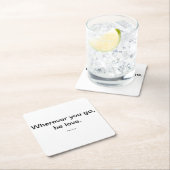 Dessous-de-verre Carré En Papier Soyez amoureux dessous de verre (En situation)