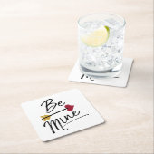 Dessous-de-verre Carré En Papier Soyez mes adorables Valentines (En situation)