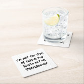 Dessous-de-verre Carré En Papier Speakerphone (En situation)