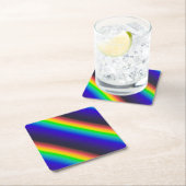 Dessous-de-verre Carré En Papier Spectrum (En situation)