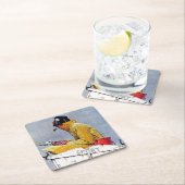 Dessous-de-verre Carré En Papier Sport (En situation)