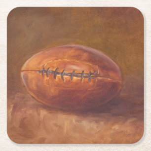 Dessous-de-verre Carré En Papier Sport rustique   Football
