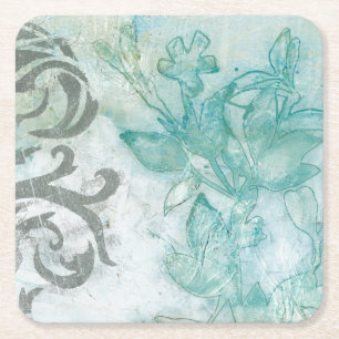 Dessous-de-verre Carré En Papier Spray de fleurs II