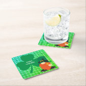 Dessous-de-verre Carré En Papier St patrick Shamrock irlandais Gnome (En situation)