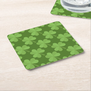 Dessous-de-verre Carré En Papier St Patrick Shamrock Irlande Irlande Irlande Clover
