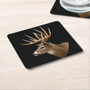 Dessous-de-verre Carré En Papier Stag Buck Deer
