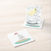 Dessous-de-verre Carré En Papier Stand de protection (En situation)