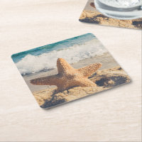 Starfish sur une plage de sable Photo