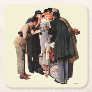 Dessous-de-verre Carré En Papier Starlette de Hollywood