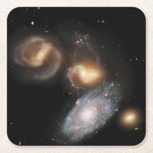 Dessous-de-verre Carré En Papier Stephan's Quintet Galaxies
