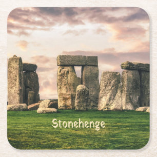 Dessous-de-verre Carré En Papier Stonehenge Angleterre Royaume-Uni