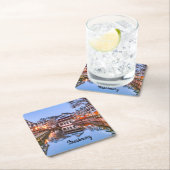 Dessous-de-verre Carré En Papier Strasbourg (En situation)