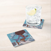 Dessous-de-verre Carré En Papier Strut'n' Get up (En situation)