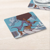 Dessous-de-verre Carré En Papier Strut'n' Get up (Incliné)