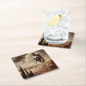 Dessous-de-verre Carré En Papier Style Masters italien SF 1 (En situation)