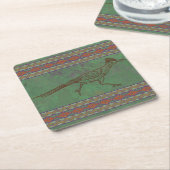 Dessous-de-verre Carré En Papier Sud-ouest Roadrunner Sagebrush Green (Incliné)