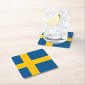 Dessous-de-verre Carré En Papier Suède (En situation)