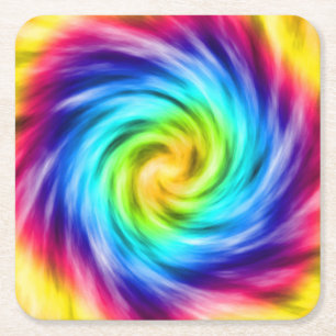 Dessous-de-verre Carré En Papier Super bain tourbillon coloré
