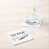 Dessous-de-verre Carré En Papier Super parent (En situation)