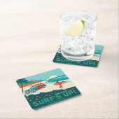 Dessous-de-verre Carré En Papier Surf (En situation)