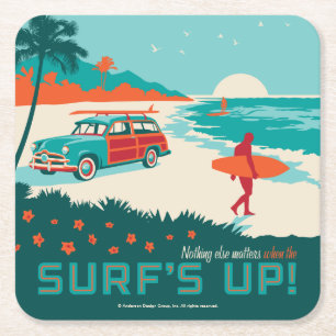 Dessous-de-verre Carré En Papier Surf