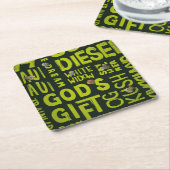 Dessous-de-verre Carré En Papier Surnoms (Incliné)