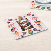 Dessous-de-verre Carré En Papier Swan Lovers (Incliné)