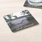 Dessous-de-verre Carré En Papier Swans sur Loch Lomond (Incliné)