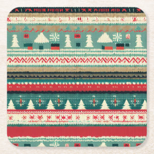 Dessous-de-verre Carré En Papier Sweat moche de Noël 3