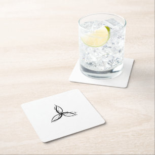Dessous-de-verre Carré En Papier Symbole Triquetra Odin Norse Wicca