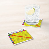 Dessous-de-verre Carré En Papier Table de périodes (En situation)